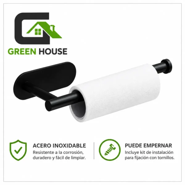 Porta Papel Toalla - Bolsa - Secador De Manos - Acero Inoxidable