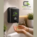 DISPENSADOR DE JABON LIQUIDO 1 LITRO NEGRO ACERO INOXIDABLE