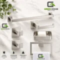 Kit De Baño Mod: Essia Acero Inoxidable Satinado Mate Pesado