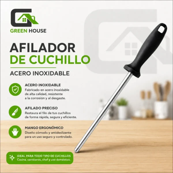 Afilador De Cuchillos Fabricado En Acero Inoxidable