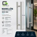 Manillon Mod. -H -Acero Inoxidable Satinado 60cm