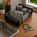 Lavadero Acero Nano Black Con Escurridor 90x46x23cm