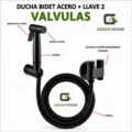 Ducha Bidet Color Negro Con Válvula De Acero Sus 304