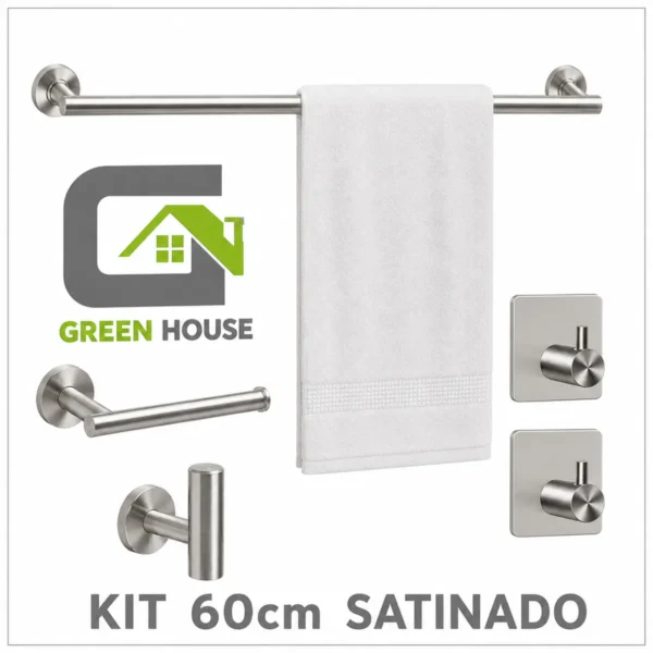 Kit 5 Piezas Satinado 60cm - Acero Inoxidable Sus 304