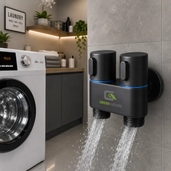 Valvula Acero Inoxidable Negro Sus 304 Doble Salida De Agua