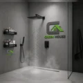 Kit De Ducha 10 Pulgadas Mod: Fransua AC010 Negro Mate