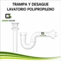 Kit Trampa Y Desague Para Lavatorio Blanco Polipropileno Pvc