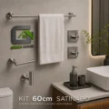 Kit 5 Piezas Satinado 60cm - Acero Inoxidable Sus 304