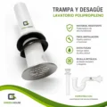 Kit Trampa Y Desague Para Lavatorio Blanco Polipropileno Pvc