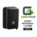 DISPENSADOR DE JABON LIQUIDO 1 LITRO NEGRO ACERO INOXIDABLE