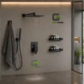 Kit De Ducha 10 Pulgadas Mod: Fransua AC010 Negro Mate
