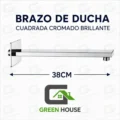 Kit De Ducha 8 Pulgadas Cromado Acero Con Mezcladora Monocomando