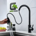 Mezcladora De Cocina Monocomando Extraible Negro Mate Pesada