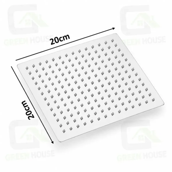 Kit De Ducha 8 Pulgadas Cromado Acero Con Mezcladora Monocomando