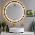 Espejo Inteligente Modelo U- BABY - Redondo Led Antiempaño + Reloj 60x60cm