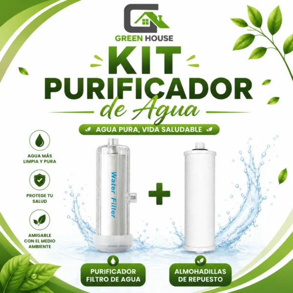 KIT PURIFICADOR DE AGUA + 1 REPUESTO ADICIONAL
