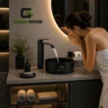 Combo Elegant Line Negro Mate + Mezcladora Cascada 30cm Pico Fino