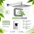 KIT DE DUCHA 12 PULGADAS ACERO INOXIDABLE CON MEZCLADORA MONOMANDO