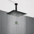 KIT DE DUCHA EUROPEO TECHO 12 PULGADAS ACERO NEGRO MATE