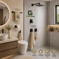 Kit Monocomando De Ducha 8 Pulgadas Con Salida Cuadrada + Accesorios