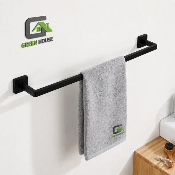 TOALLERO ACERO INOXIDABLE PESADO 60CM MINIMALISTA