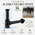 Trampa Botella Sifon Color Negro Mate Acero