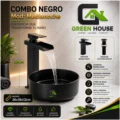 Combo Negro Redondo Mate Mod: Medianoche + Mezcladora 30cm Negro Mate