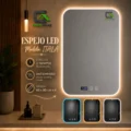 Espejo Inteligente Modelo U-ITALA – Led Antiempaño + Reloj 60x80cm