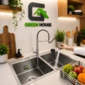 Combo Lavadero De Cocina Acero 2 Pozas Antirayaduras + Mezcladora Extraible Resorte