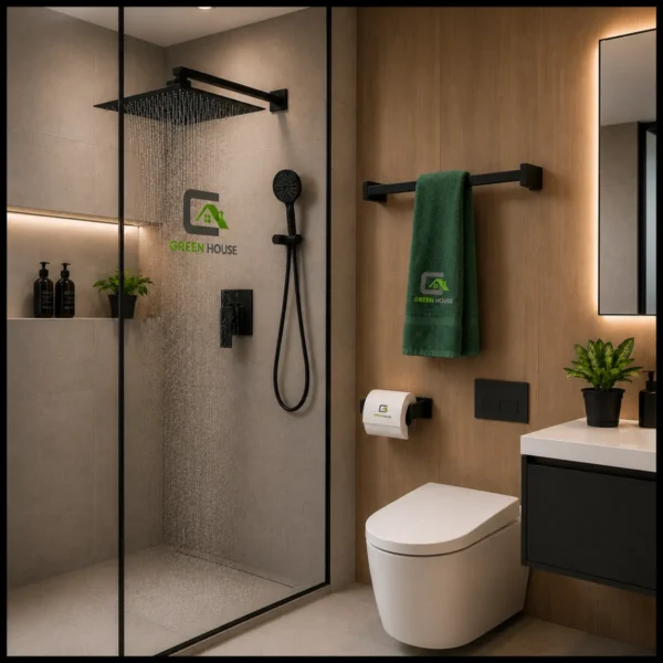 KIT DE DUCHA MINIMALISTA 10 PULGADAS ACERO INOXIDABLE + ACCESORIOS
