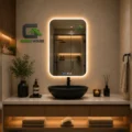 Espejo Inteligente Modelo U-ITALA – Led Antiempaño + Reloj 60x80cm