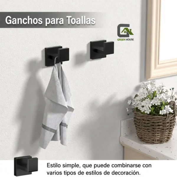 kit Minimalista Techo 12"+Ducha Tina y Accesorios Acero Inoxidable
