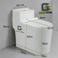 Inodoro Blanco Con Sifon Una Pieza Modelo Tornado + Ducha Bidet
