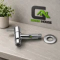 Griferia Pesado Llave Pared Para Lavatorio - Jardin Cromado Brillante