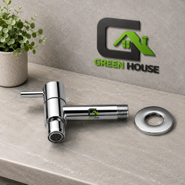 Griferia Pesado Llave Pared Para Lavatorio - Jardin Cromado Brillante