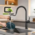 Mezcladora Extraíble Mod. Cuello de Cisne Acero Inoxidable SUS 304 – Negro Mate