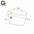 Inodoro inteligente Blanco Pantalla Led 67x39x46cm-Premium