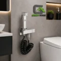 Inodoro De Lujo One Piece Blanco Huv-1024 + Ducha Bidet  Acero Cromado