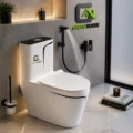 Inodoro De Lujo One Piece Odisea + Ducha Bidet Negro