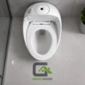 Inodoro De Lujo One Piece Blanco Huv-1024 + Ducha Bidet  Acero Cromado