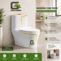 Inodoro De Lujo Mediterraneo Modelo Europeo Filo Dorado