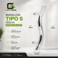 Manija - Manillon Mod. S Acero Inoxidable 50 cm Cromado Brillante 1P.