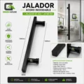 1 Asa Jalador de 1.5 Metro Acero Inoxidable Negro Mate