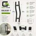 Manija - Manillon Mod. S Acero Inoxidable 30cm Negro Mate