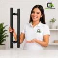 Manija - Manillon Acero Inoxidable Mod-H- 50cm Negro Mate