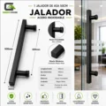 1 Asa Jalador 50cm Acero Inoxidable Negro Mate