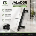 1 Asa Jalador 80cm Acero Inoxidable Negro Mate