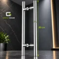 Manillon Acero Inoxidable Tipo H - DOBLE 80cm Brillante