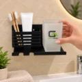 Porta Vaso Negro Acero Inoxidable 16.5cm