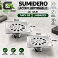 Sumidero Acero Inoxidable De 10cm Pack De 2 Unidades